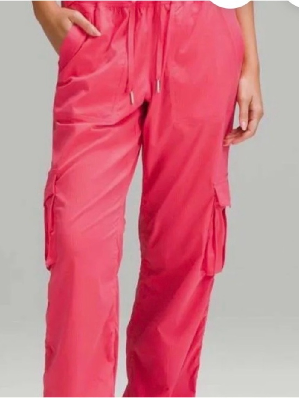 Women’s Lululemon Dance Cargo Jogger Pants in Coral Pink